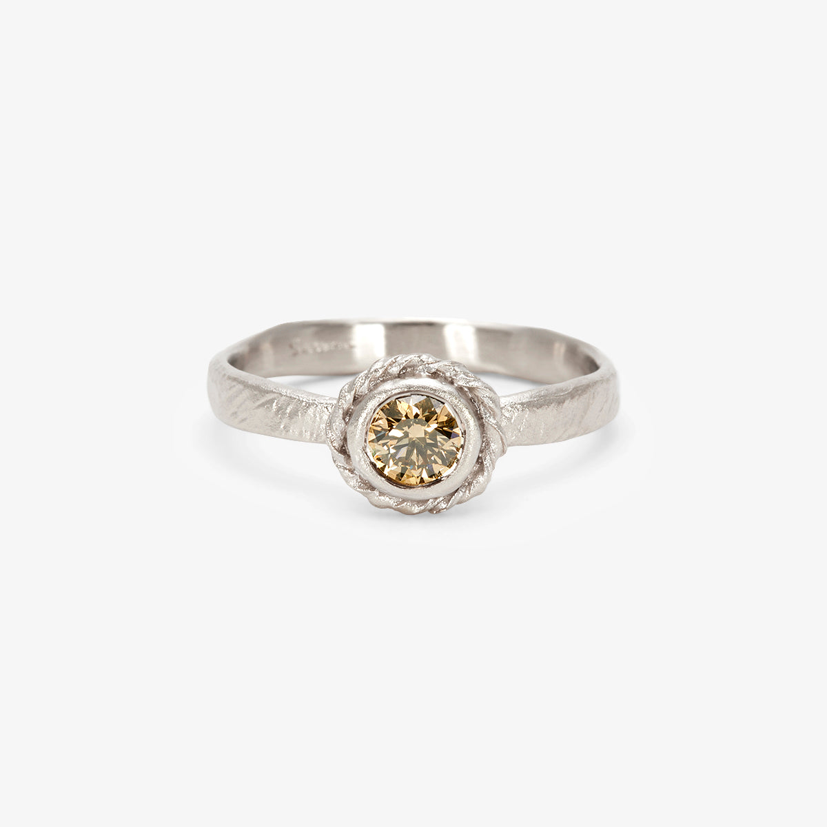 4mm Brown Diamond Dawn Ring | R35004BR