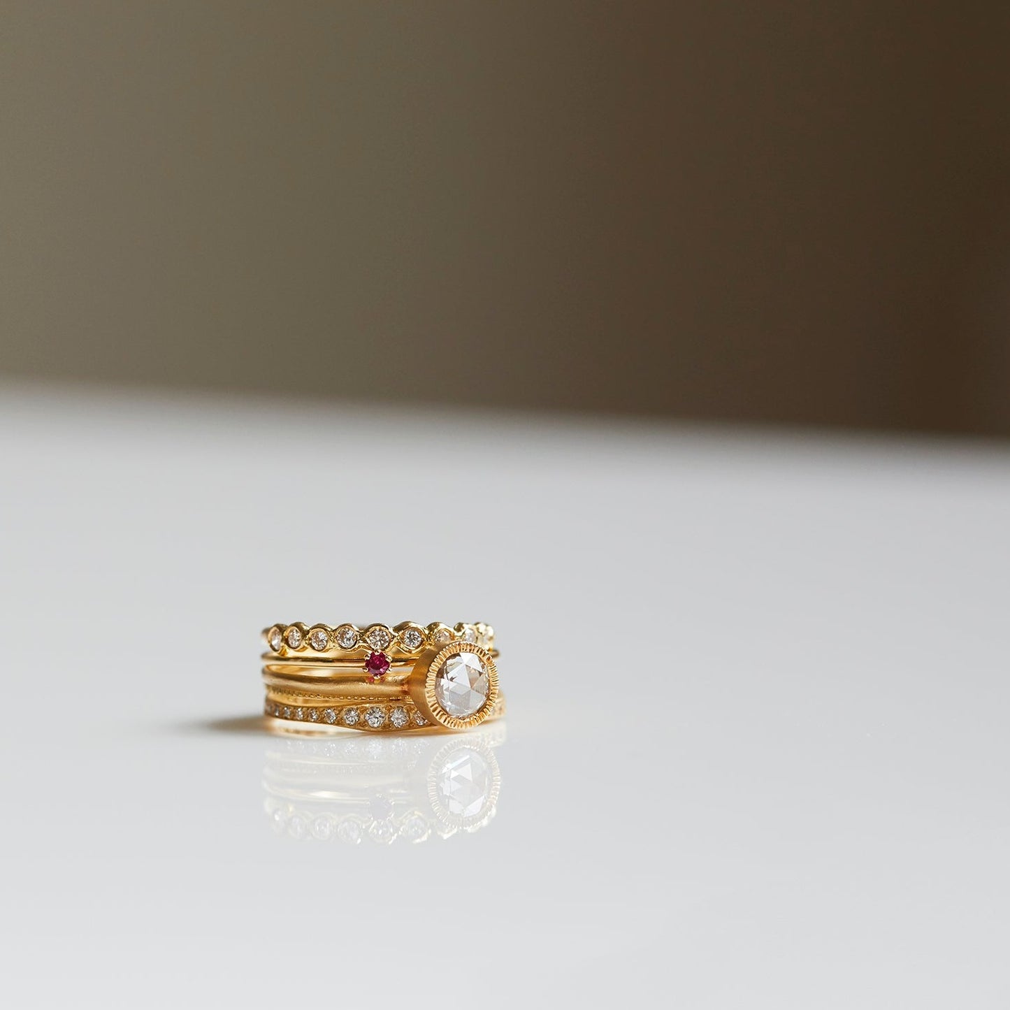 18K Yellow gold