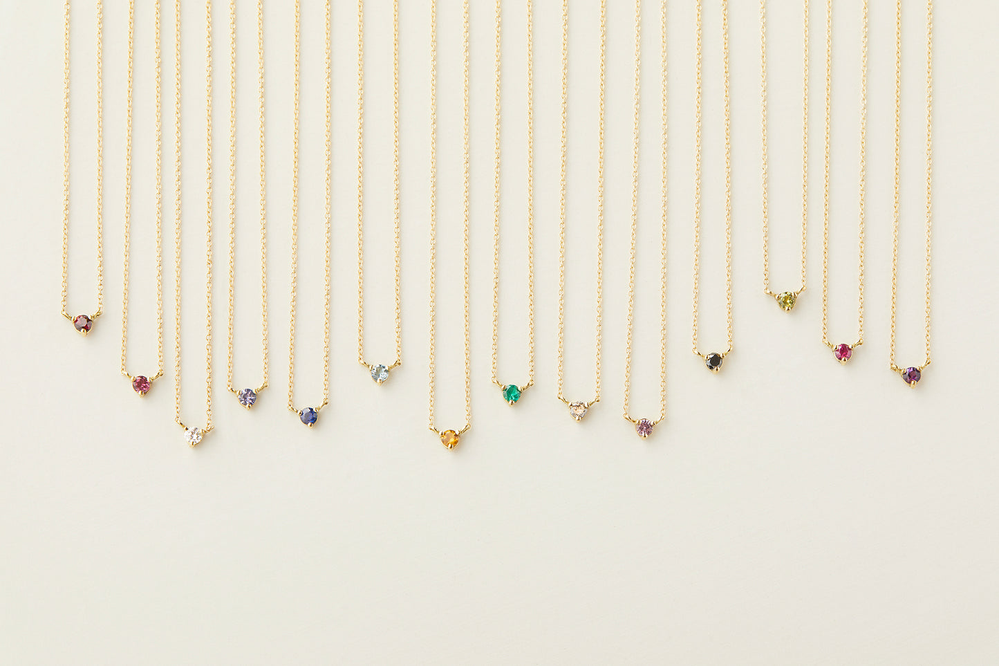 3mm Pink Tourmaline Birthstone Necklace | N6701T