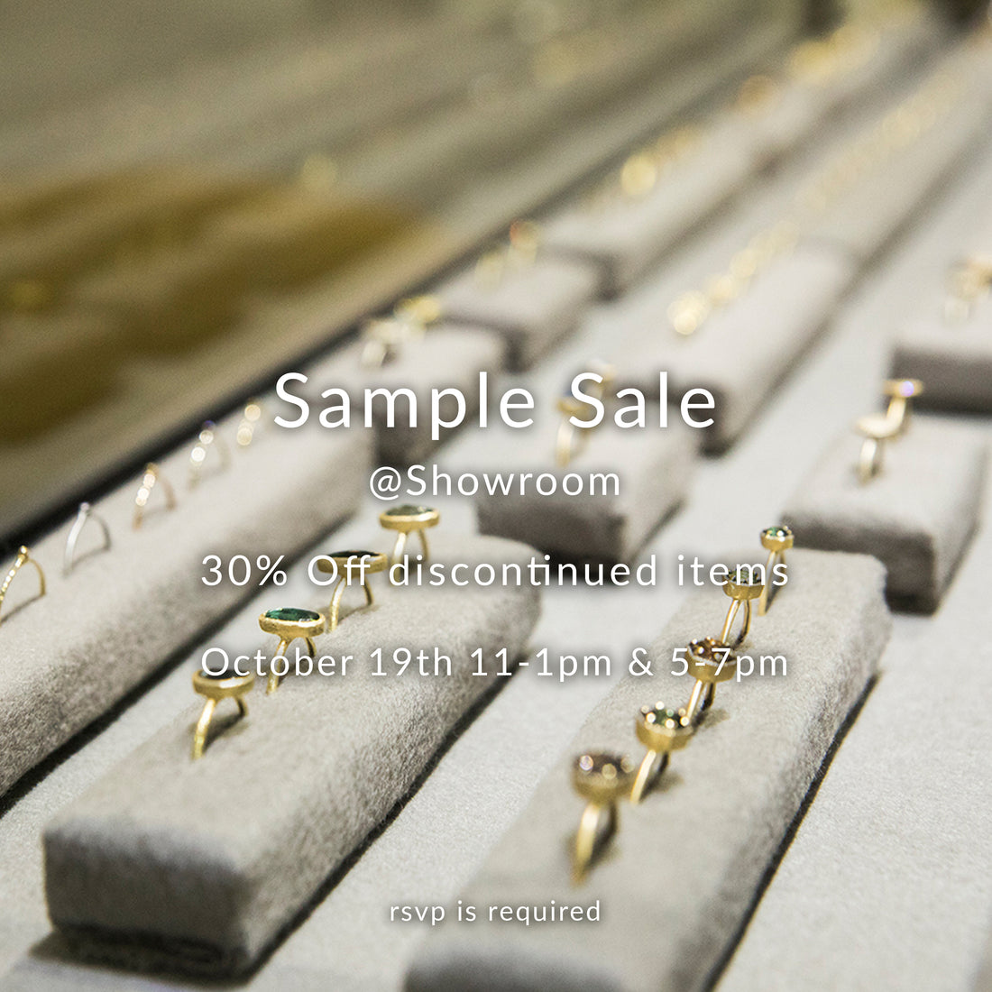 Our Showroom Sample Sale is back! Save the date 10/19!