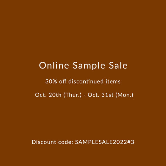 30% Off Online Sample Sale