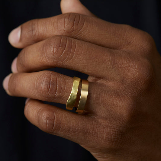 18K Yellow Gold on Model