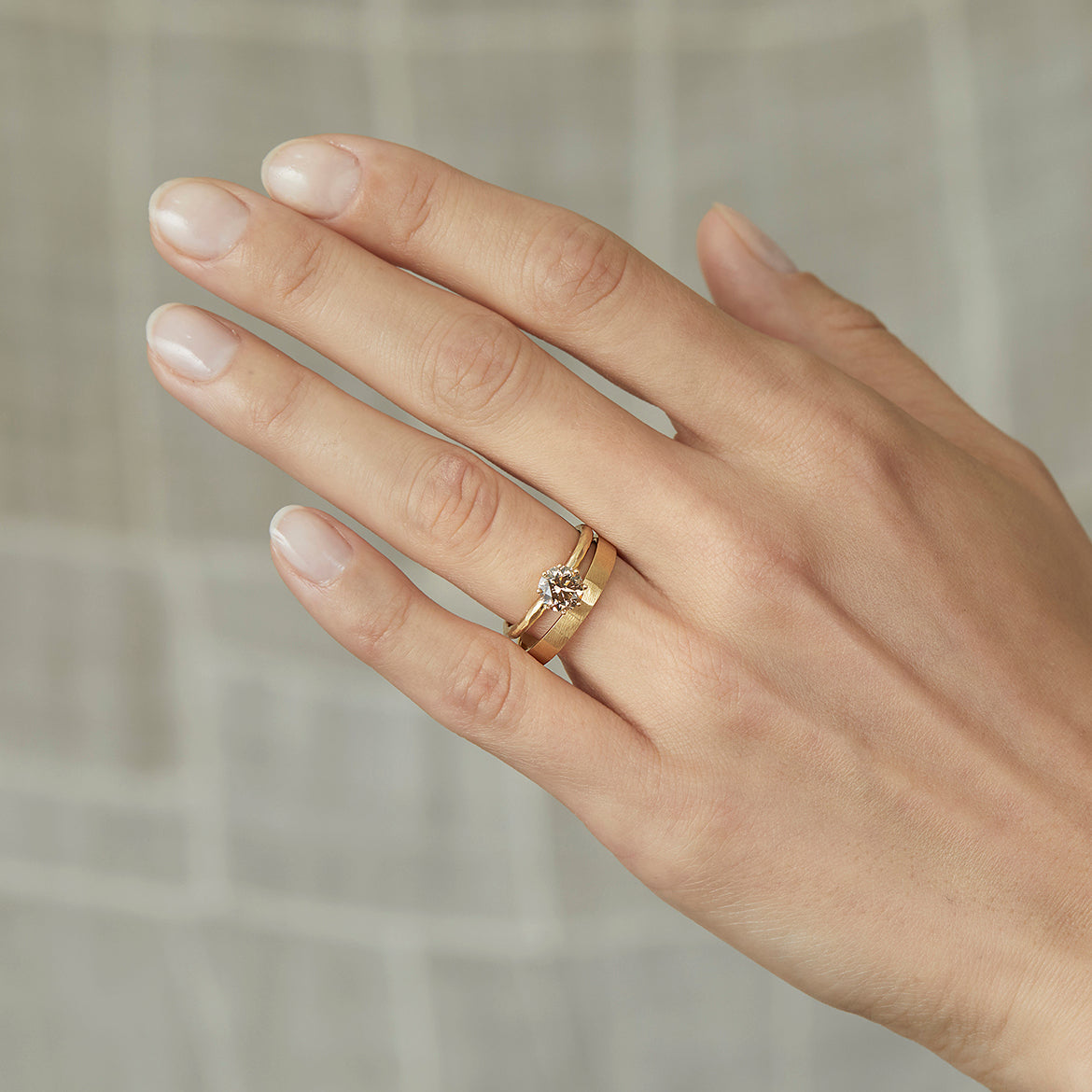 6.3mm Brown Diamond Blooming Ring | R19008BR