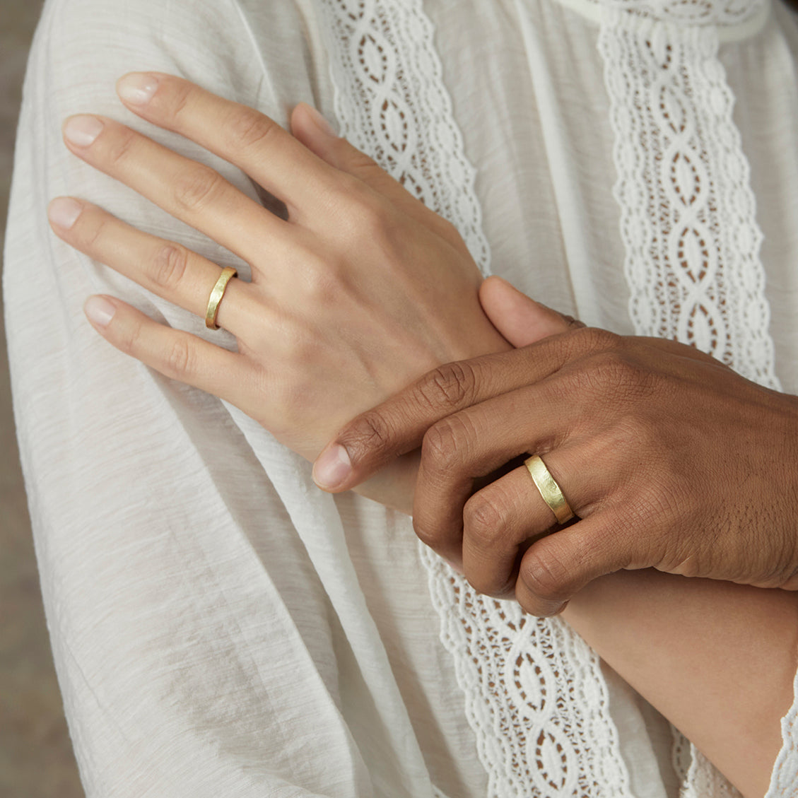 18K Yellow Gold on Model