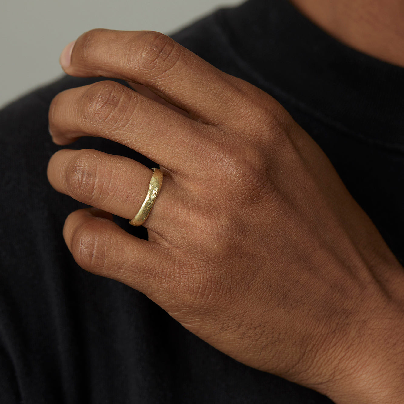 18K Yellow Gold on Model