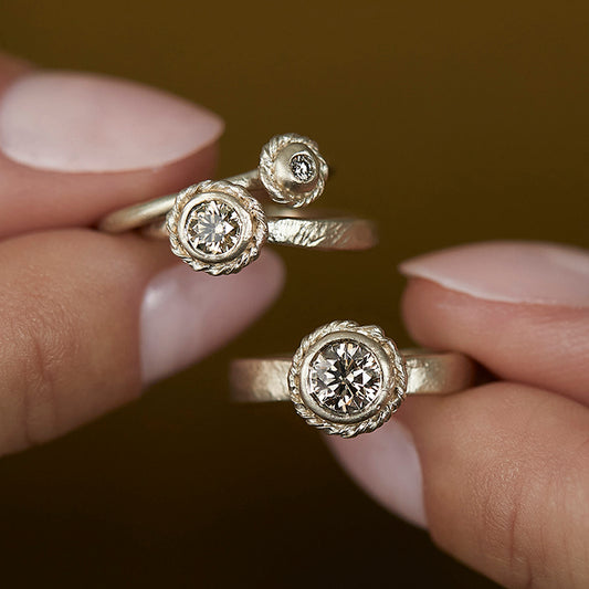 1.9mm Brown Diamond Dawn Ring | R35001BR