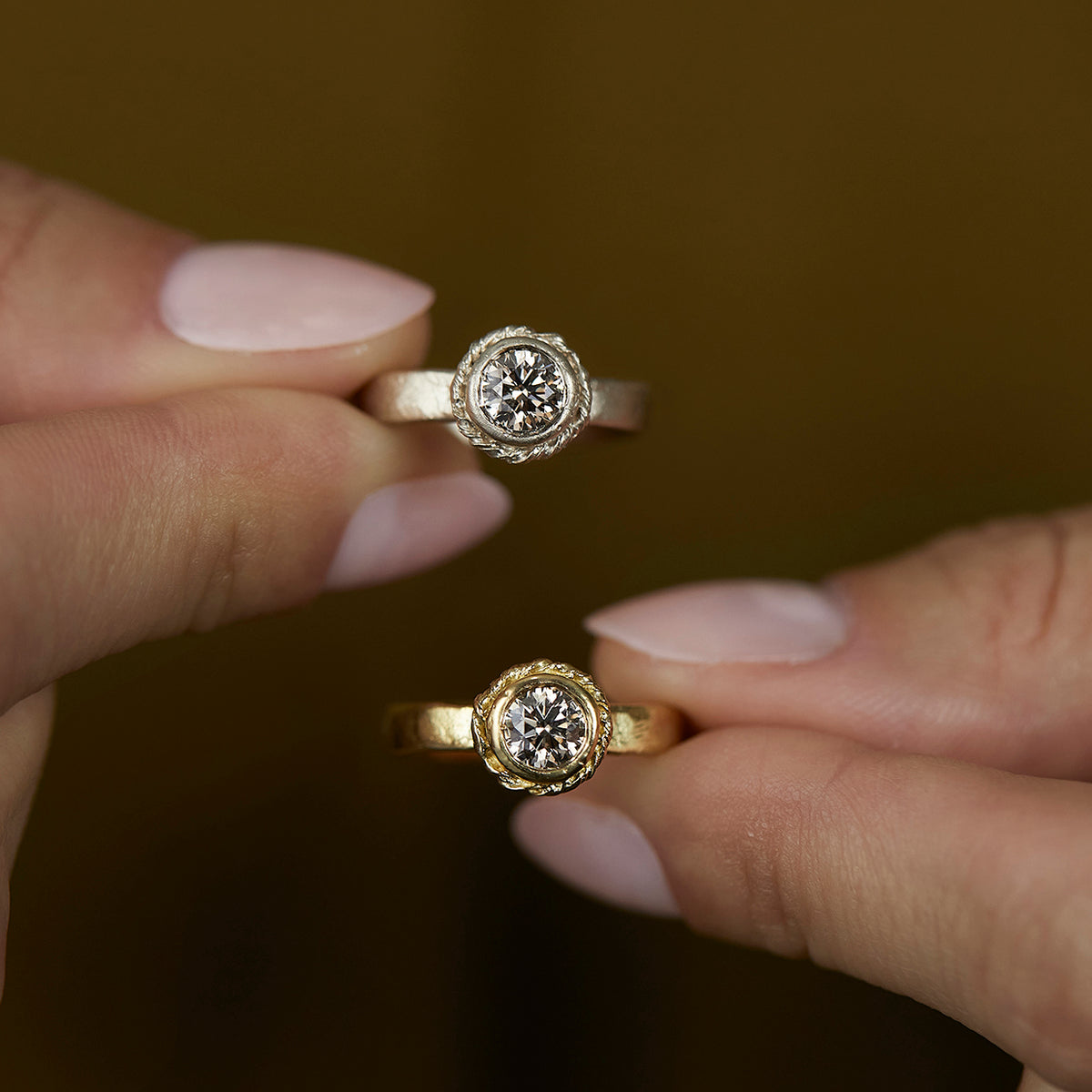 5mm Brown Diamond Dawn Ring | R35006BR