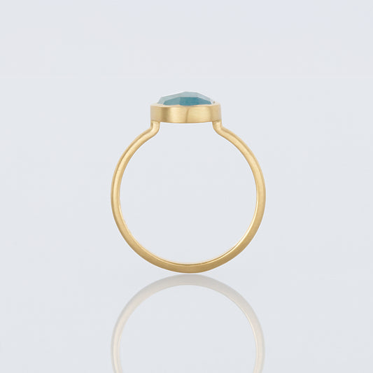 1.68 Carat One-of-a-Kind Rose Cut Aquamarine Ring | AQR1-OOAK