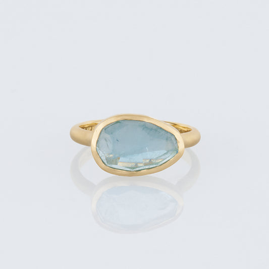 3 Carat One-of-a-Kind Rose Cut Aquamarine Ring | AQR2-OOAK