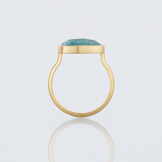 3 Carat One-of-a-Kind Rose Cut Aquamarine Ring | AQR2-OOAK
