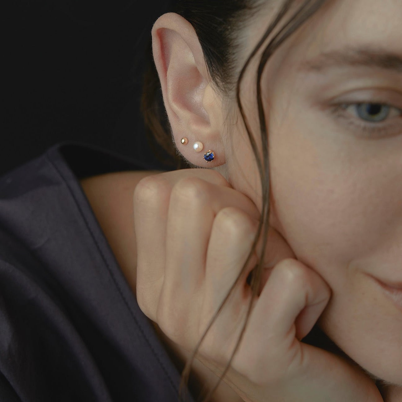 4mm Akoya Pearl Studs | E8004P