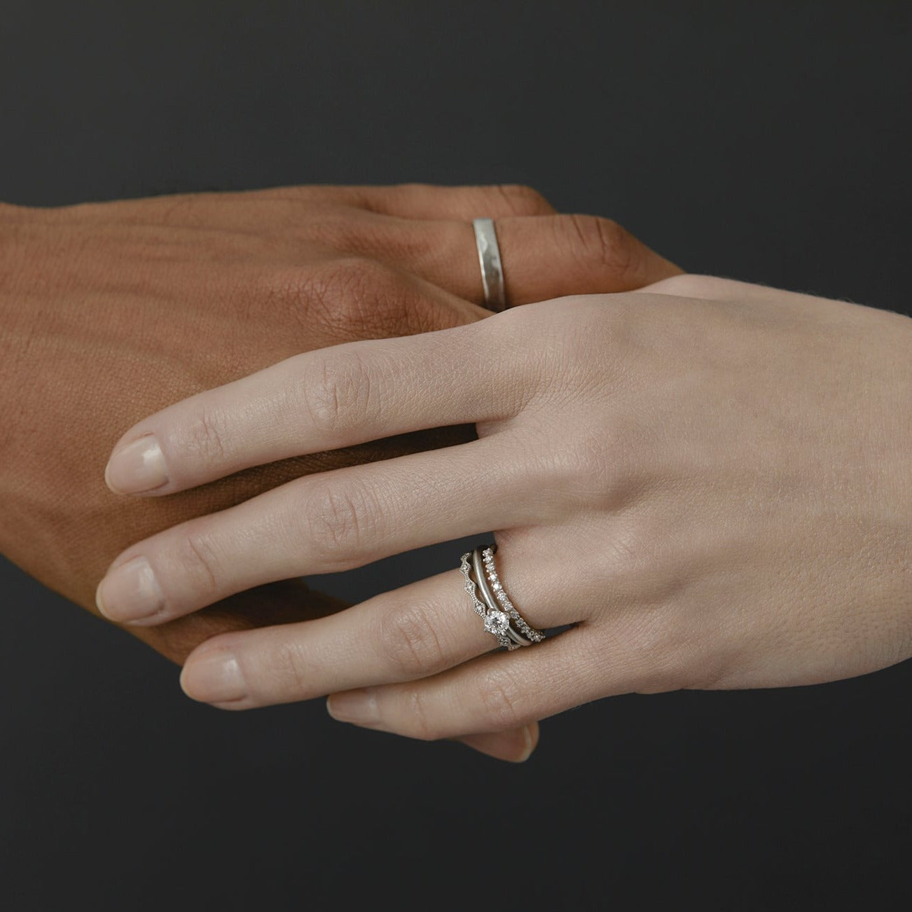 White Diamond Kite Eternity Band | R9301W