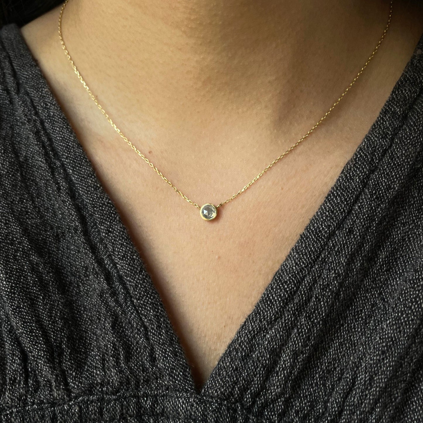 18K Yellow Gold on Model