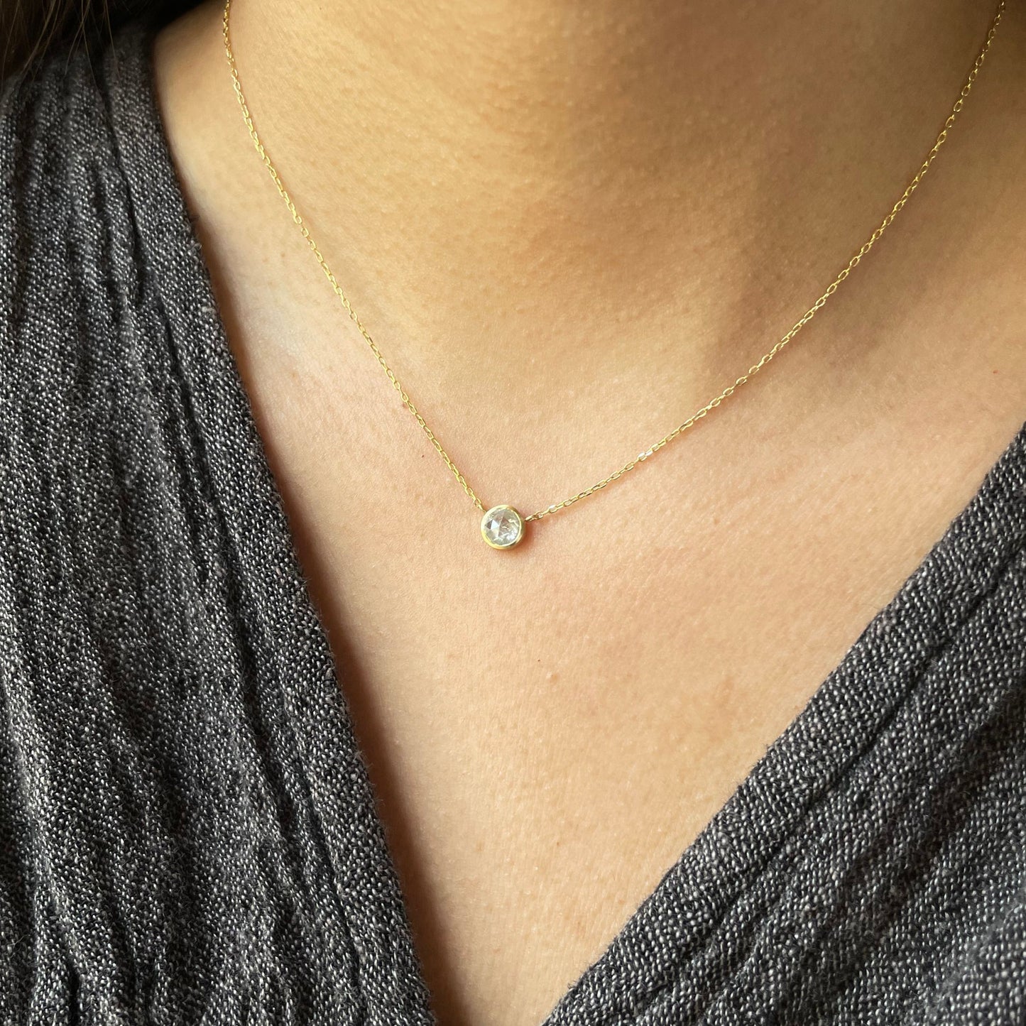 18K Yellow Gold on Model