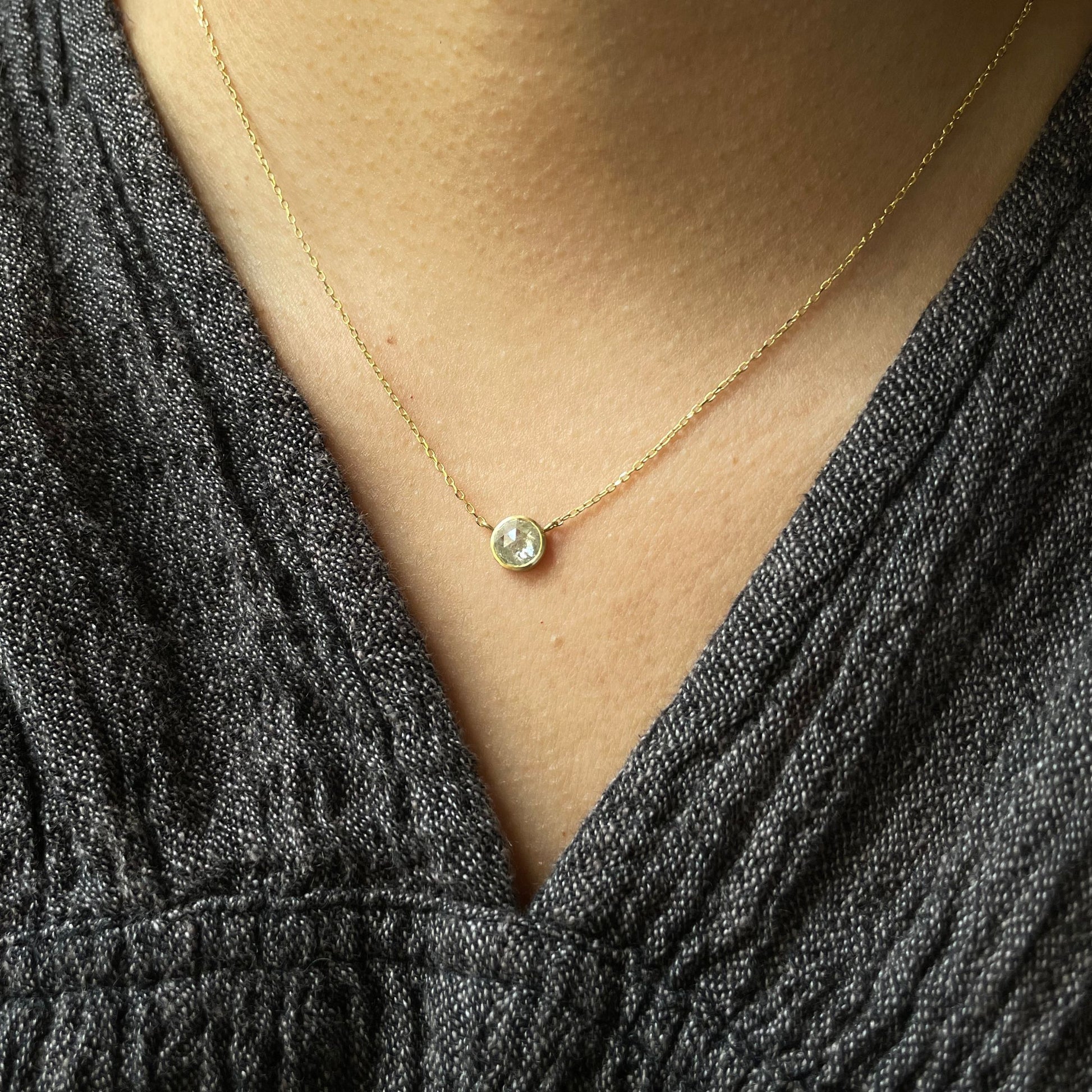 18K Yellow Gold on Model