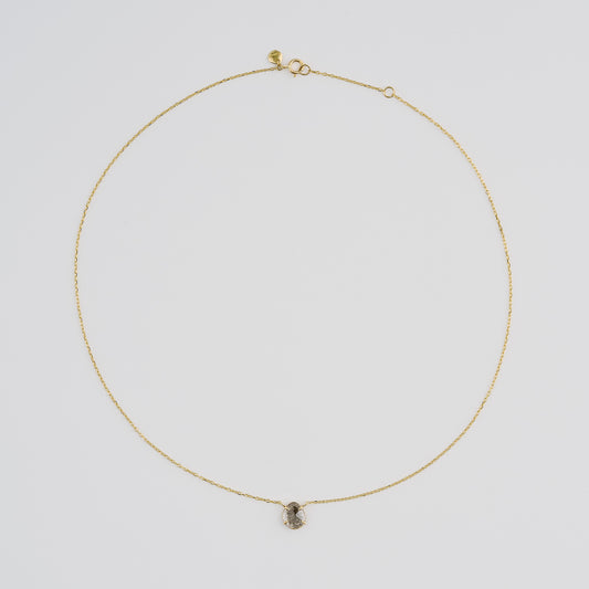0.51 Carat One-of-a-Kind Sliced Salt and Pepper Diamond Necklace | DN33-OOAK