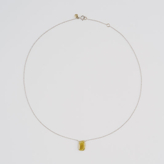 1.46 Carat One-of-a-Kind Sliced Yellow Ochre Diamond Necklace | DN37-OOAK