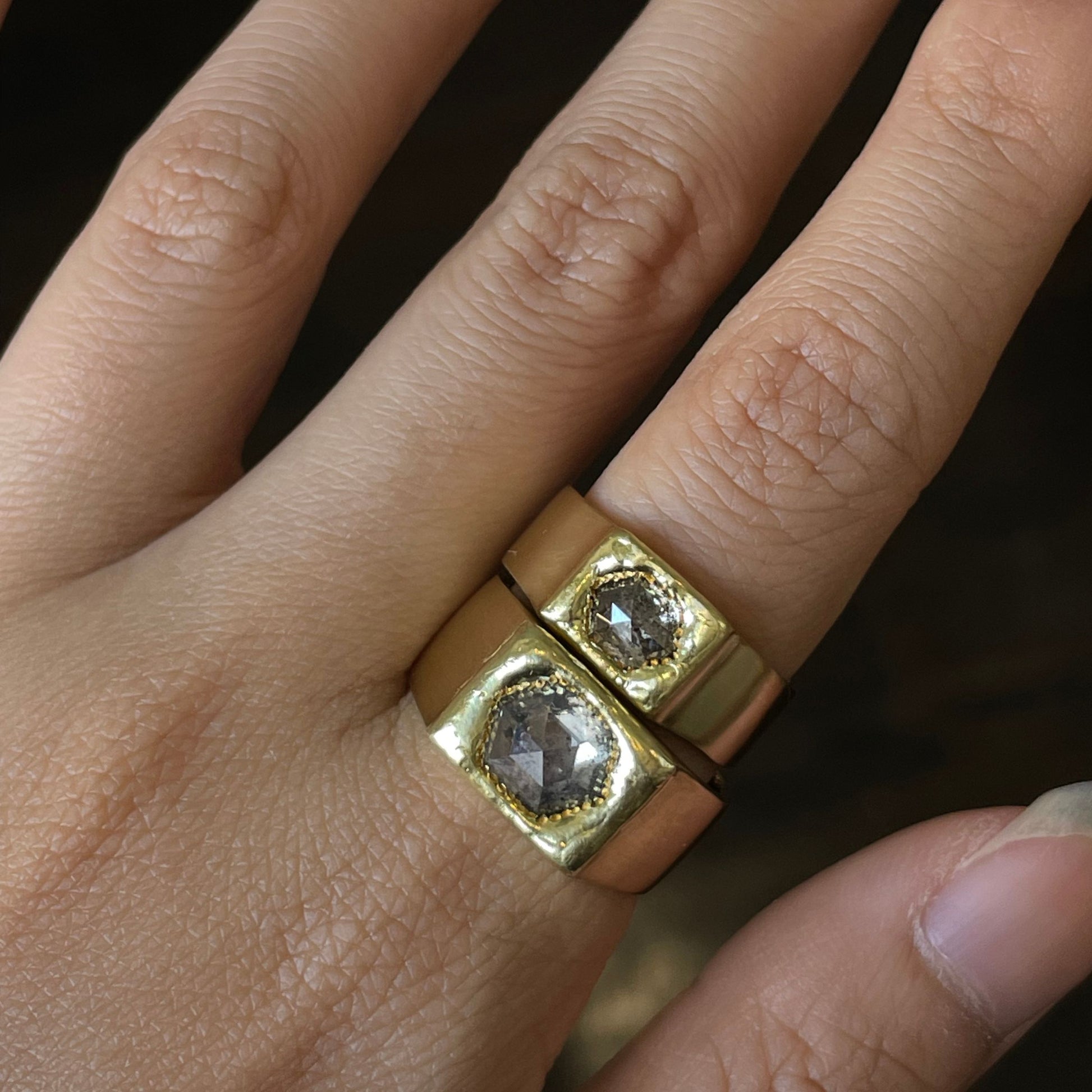 18K Yellow Gold on Model