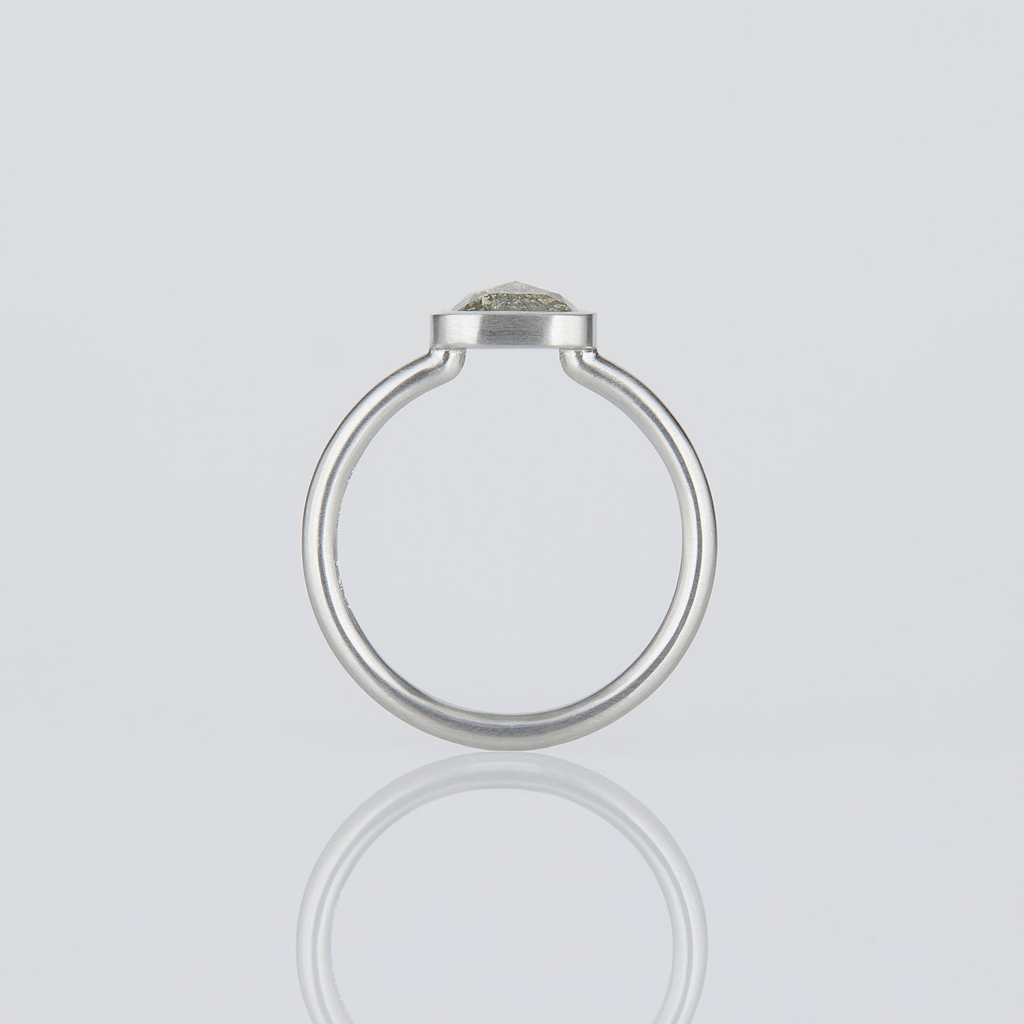 1.17 Carat One-of-a-Kind Rose Cut Grey Diamond Ring | DR192-OOAK