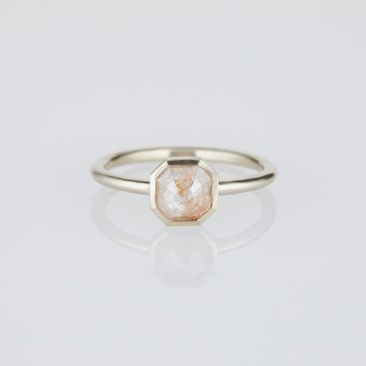 0.8 Carat One-of-a-Kind Rose Cut Grey Orange Diamond Ring | DR194-OOAK