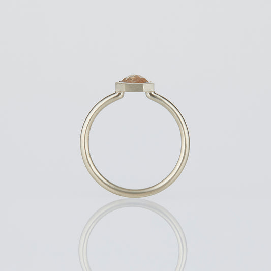 0.8 Carat One-of-a-Kind Rose Cut Grey Orange Diamond Ring | DR194-OOAK