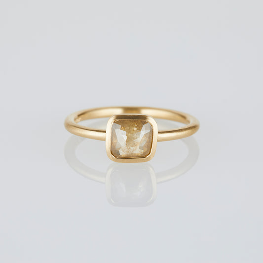 0.97 Carat One-of-a-Kind Rose Cut Brownish Grey Diamond Ring | DR200-OOAK