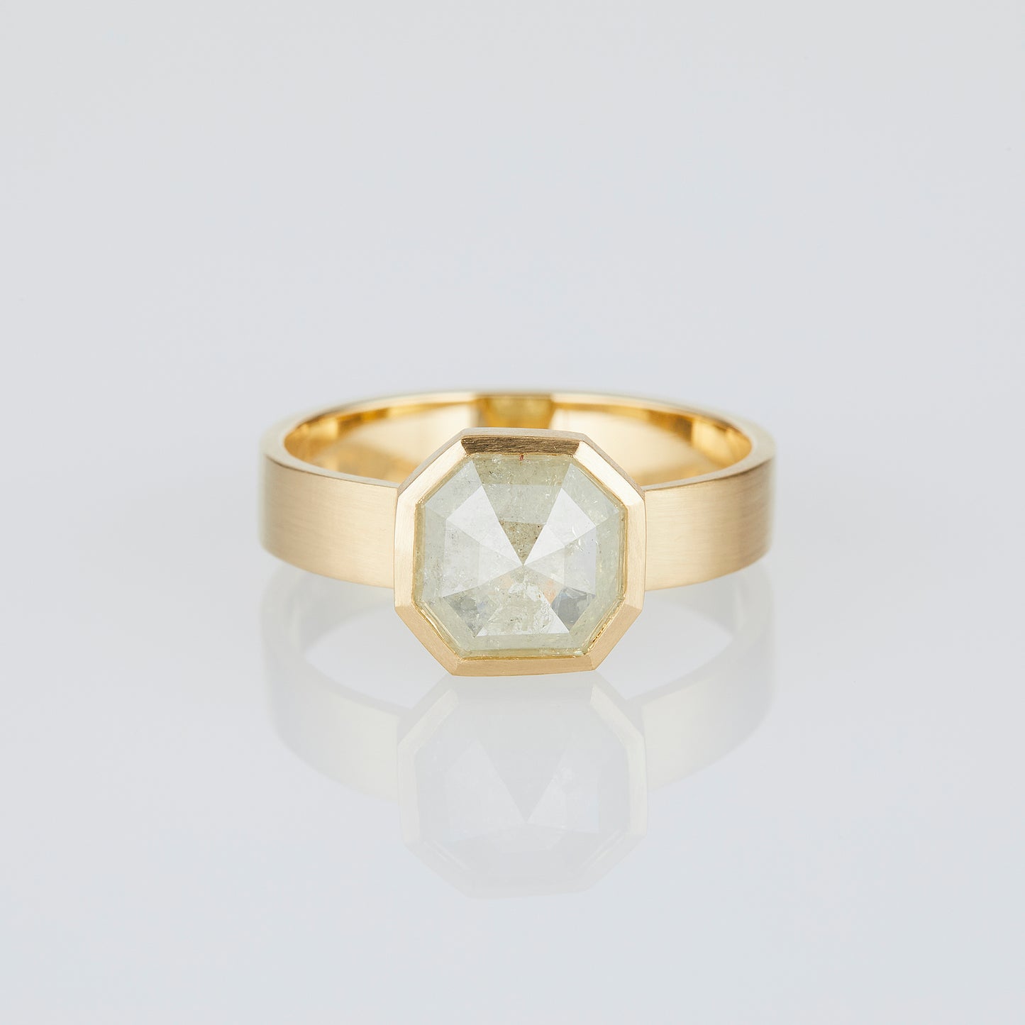 1.77 Carat One-of-a-Kind Rose Cut Milky Diamond Ring | DR213-OOAK