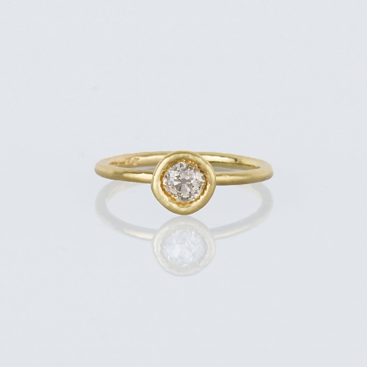 0.39 Carat One-of-a-Kind Old Mine Cut Diamond Ring | DR216-OOAK