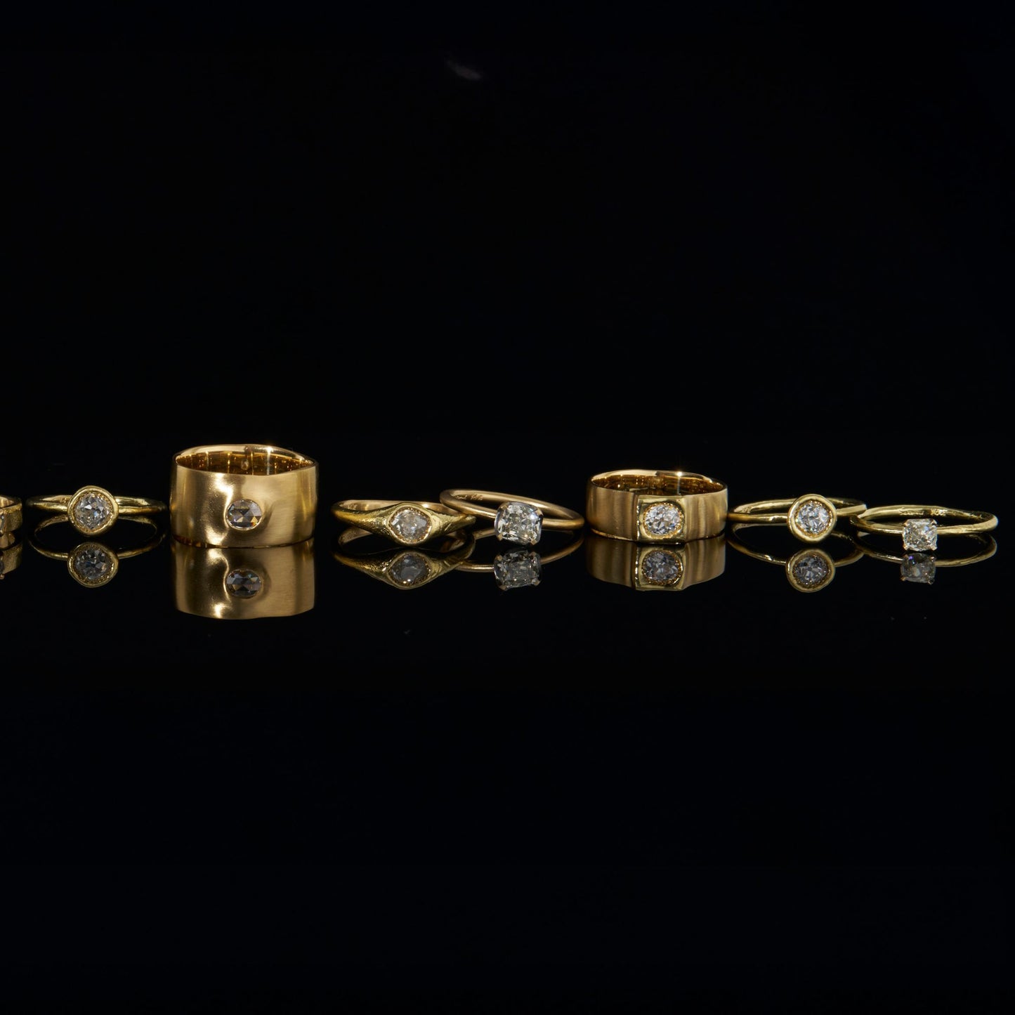 0.2 Carat One-of-a-Kind Rose Cut Diamond Ring | DR226-OOAK