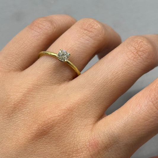 0.52 Carat One-of-a-Kind Old Mine Cut Diamond Ring | DR219-OOAK