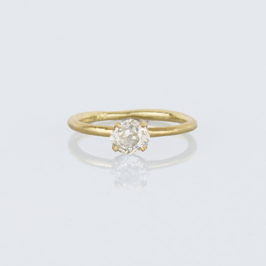 0.86 Carat One-of-a-Kind Old Mine Cut Diamond Ring | DR221-OOAK