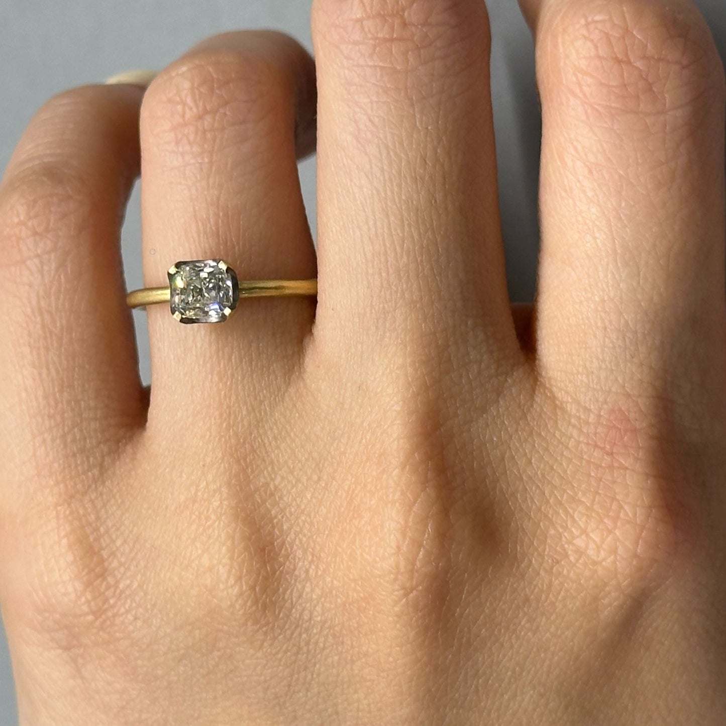 0.81 Carat One-of-a-Kind Old Mine Cut Diamond Ring | DR222-OOAK