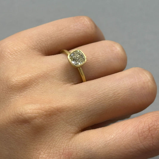 1.36 Carat One-of-a-Kind Old Mine Cut Diamond Ring | DR224-OOAK