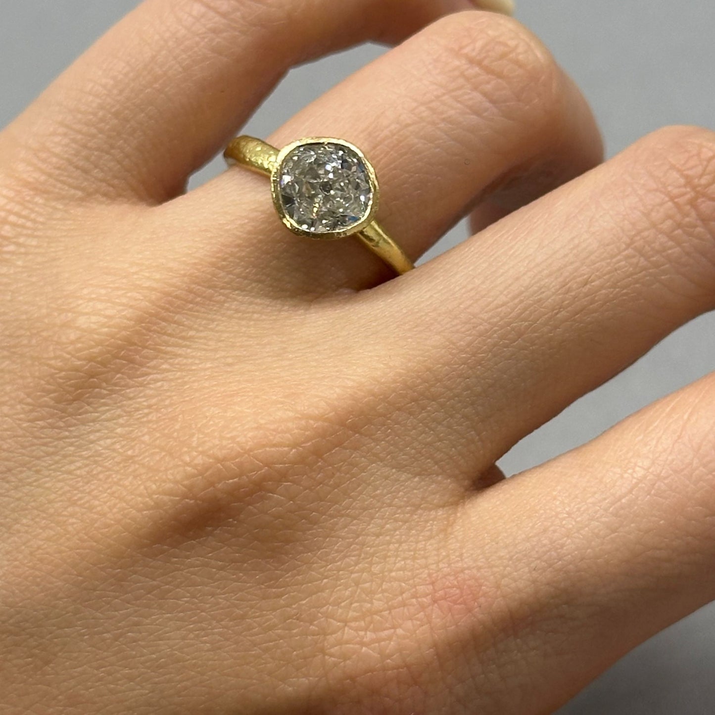 1.59 Carat One-of-a-Kind Antique Old Mine Cut Diamond Ring | DR225-OOAK