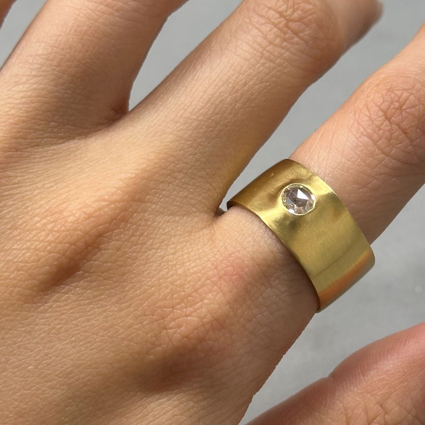 0.2 Carat One-of-a-Kind Rose Cut Diamond Ring | DR226-OOAK