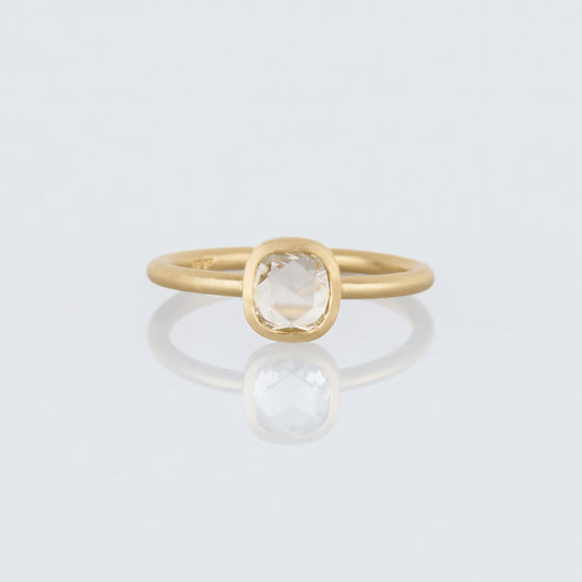 0.74 Carat One-of-a-Kind Rose Cut White Diamond Ring | DR230-OOAK