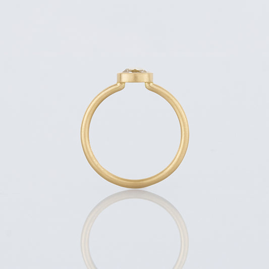 0.74 Carat One-of-a-Kind Rose Cut White Diamond Ring | DR230-OOAK