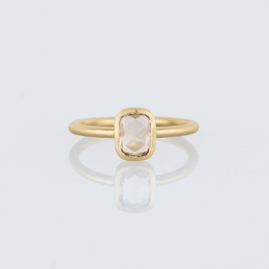 1.04 Carat One-of-a-Kind Rose Cut Light Brown Diamond Ring | DR232-OOAK