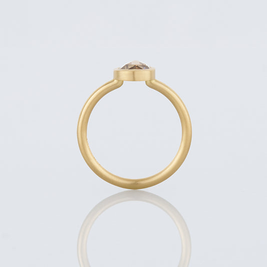 1.26 Carat One-of-a-Kind Rose Cut Light Brown Diamond Ring | DR233-OOAK