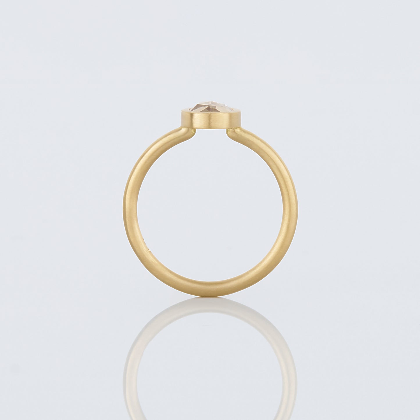 1.09 Carat One-of-a-Kind Rose Cut Light Brown Diamond Ring | DR234-OOAK