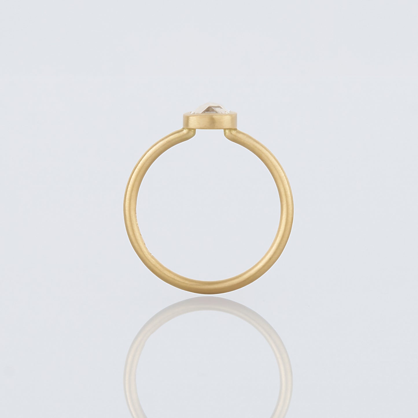 0.63 Carat One-of-a-Kind Rose Cut White Diamond Ring | DR235-OOAK