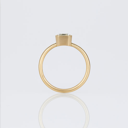 0.9 Carat One-of-a-Kind Cushion Modified Brilliant Cut White Diamond Ring | DR242-OOAK