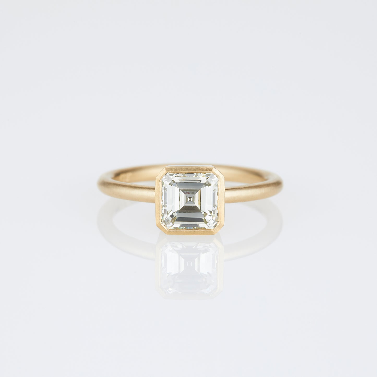 1.51 Carat One-of-a-Kind Assher Cut White Diamond Ring | DR249-OOAK