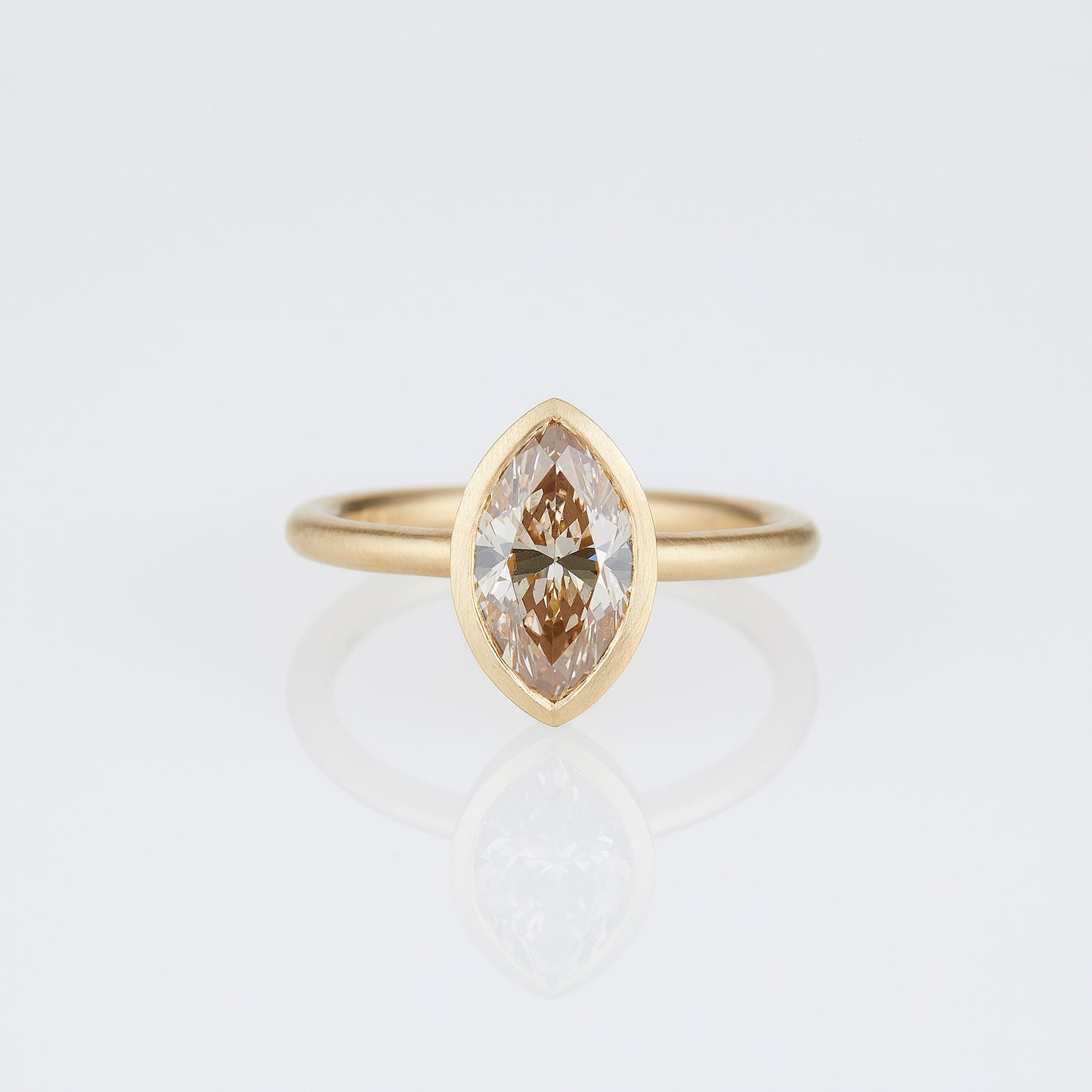 2.01 Carat One-of-a-Kind Marquise Cut Champagne Diamond Ring | DR254-OOAK