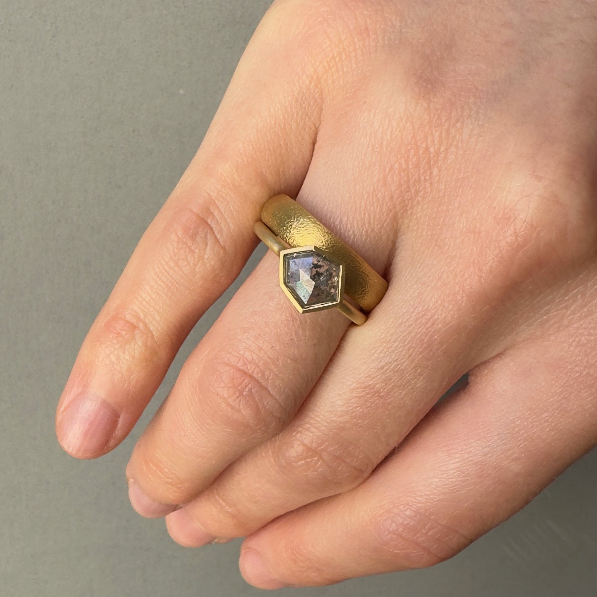 18K Yellow Gold  on Model