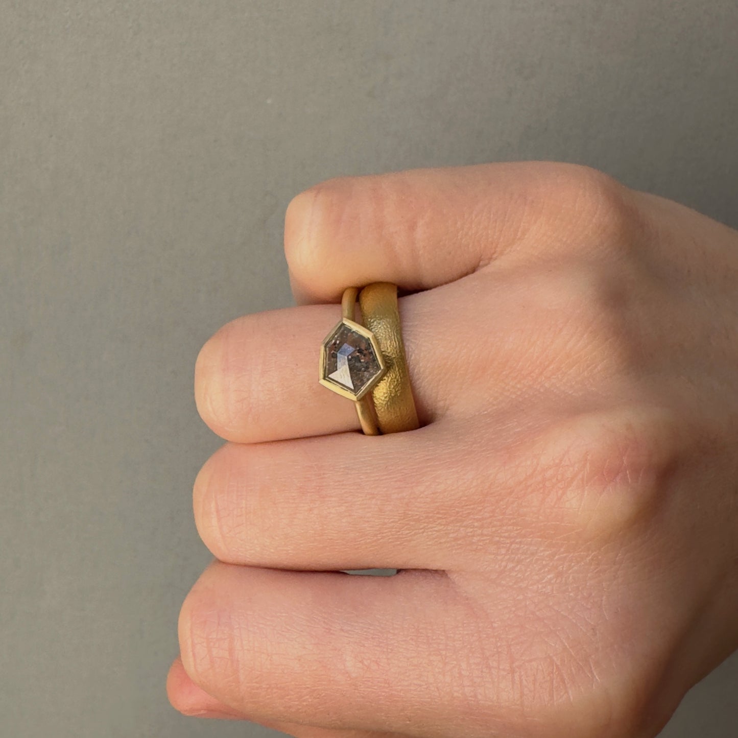 18K Yellow Gold  on Model