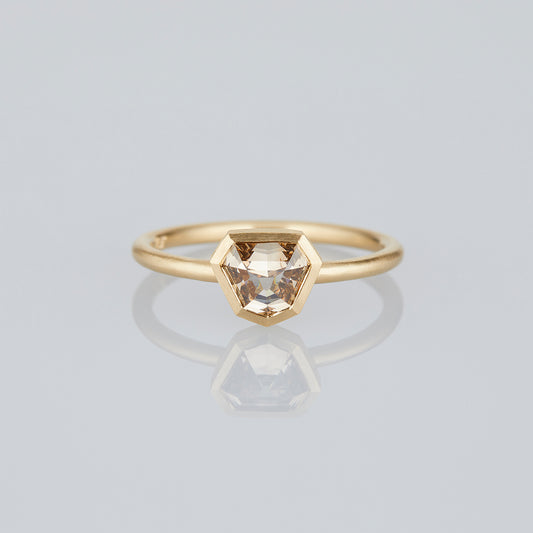 1.04 Carat One-of-a-Kind Rose Cut Taupe Brown Diamond Ring | DR277-OOAK