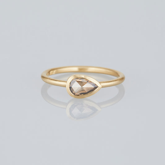 0.44 Carat One-of-a-Kind Rose Cut Brown Diamond Ring | DR279-OOAK