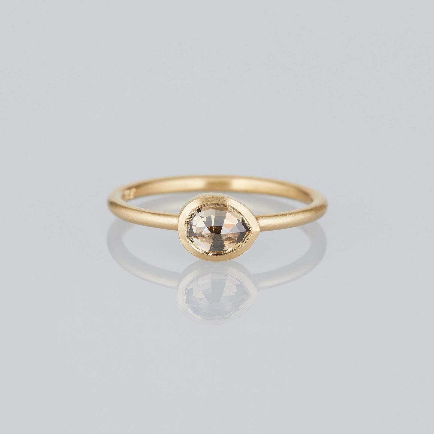0.62 Carat One-of-a-Kind Rose Cut Brown Diamond Ring | DR280-OOAK