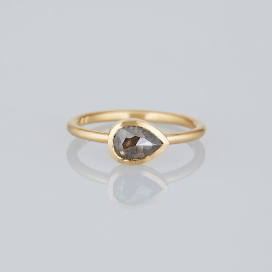0.98 Carat One-of-a-Kind Rose Cut Brown Salt & Pepper Diamond Ring | DR283-OOAK
